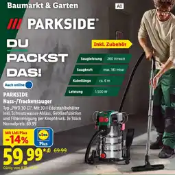 Lidl PARKSIDE Nass-/Trockensauger Angebot