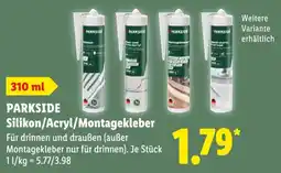 Lidl PARKSIDE Silikon/Acryl/Montagekleber Angebot
