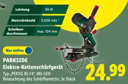 Lidl PARKSIDE Elektro-Kettenschärfgerät Angebot