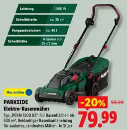 Lidl PARKSIDE Elektro-Rasenmäher Angebot
