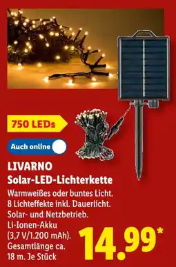 Lidl LIVARNO Solar-LED-Lichterkette Angebot