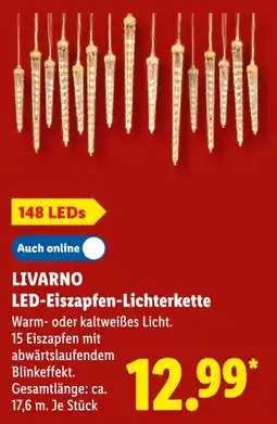 Lidl LIVARNO LED-Eiszapfen-Lichterkette Angebot