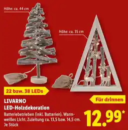 Lidl LIVARNO LED-Holzdekoration Angebot