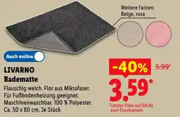 Lidl LIVARNO Badematte Angebot
