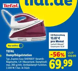 Lidl TEFAL Dampfbügelstation Angebot