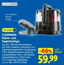 Lidl CLEANMAXX Polster- und Teppichreiniger Angebot