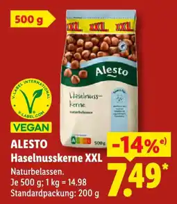 Lidl ALESTO Haselnusskerne XXL Angebot