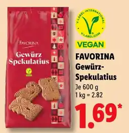 Lidl FAVORINA Gewürz-Spekulatius Angebot