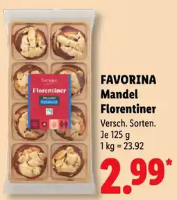 Lidl FAVORINA Mandel Florentiner Angebot