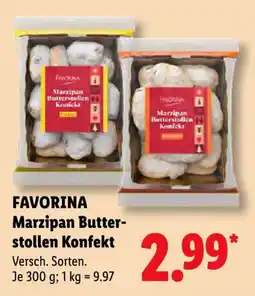 Lidl FAVORINA Marzipan Butterstollen Konfekt Angebot