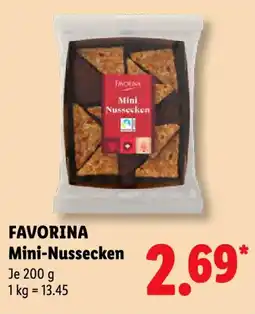 Lidl FAVORINA Mini-Nussecken Angebot