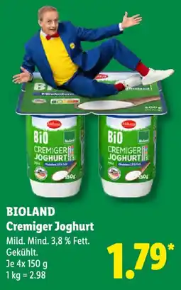 Lidl BIOLAND Cremiger Joghurt Angebot