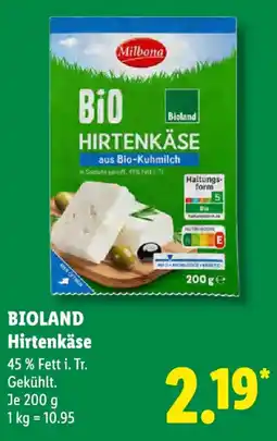 Lidl BIOLAND Hirtenkäse Angebot