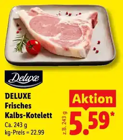 Lidl Deluxe Frisches Kalbs-Kotelett Angebot