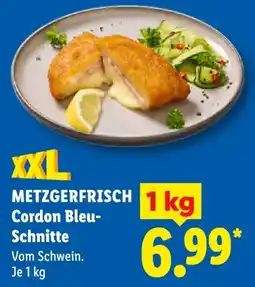 Lidl METZGERFRISCH Cordon Bleu-Schnitte Angebot