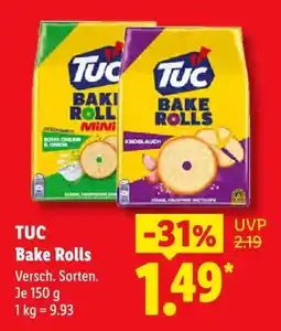 Lidl TUC Bake Rolls Angebot