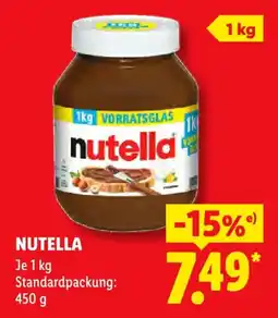 Lidl Nutella Angebot