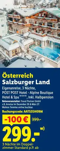 Lidl Österreich Salzburger Land Angebot