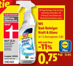 Lidl W5 Bad-Reiniger Kraft & Glanz Angebot