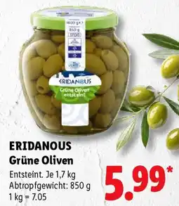 Lidl ERIDANOUS Grüne Oliven Angebot