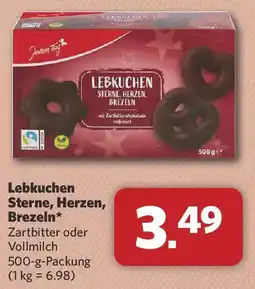 Combi Jeden Tag Lebkuchen Sterne, Herzen, Brezeln Angebot