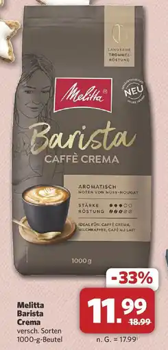 Combi Melitta Barista Crema Angebot