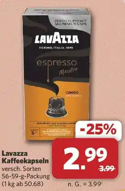 Combi Lavazza Kaffee kapseln Angebot