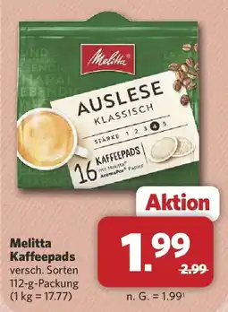 Combi Melitta Kaffeepads Angebot