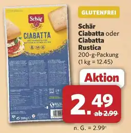 Combi Schär Ciabatta Angebot