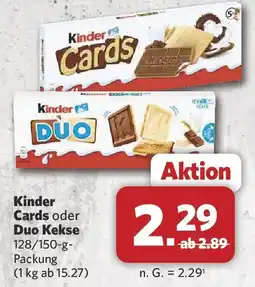 Combi Kinder Cards oder Duo Kekse Angebot