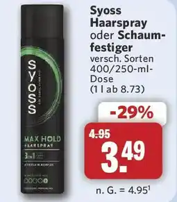 Combi Syoss Haarspray oder Schaumfestiger Angebot