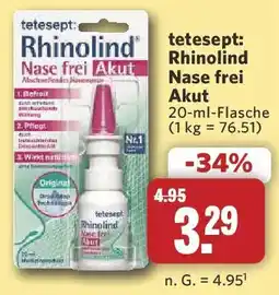 Combi tetesept Rhinolind Nase frei Akut Angebot