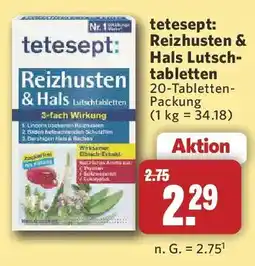 Combi tetesept Reizhusten & Hals Lutschtabletten Angebot