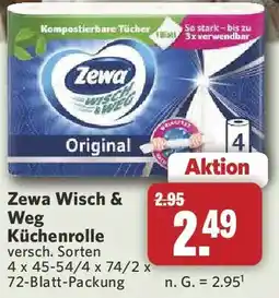 Combi Zewa Wisch & Weg Küchenrolle Angebot