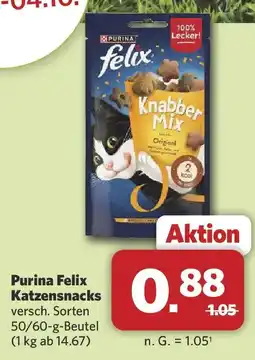 Combi Purina Felix Katzensnacks Angebot