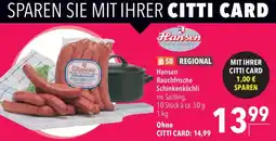 CITTI Markt Hansen Rauchfrische Schinkenköchli Angebot