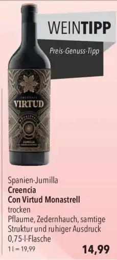CITTI Markt Creencia Con Virtud Monastrell Angebot