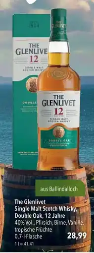 CITTI Markt The Glenlivet Single Malt Scotch Whisky, Double Oak, 12 Jahre Angebot