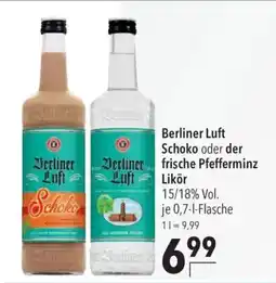 CITTI Markt Berliner Luft Schoko oder der frische Pfefferminz Likör Angebot
