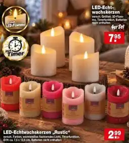 Krümet Sonderposten LED-Echtwachskerzen „Rustic“ Angebot