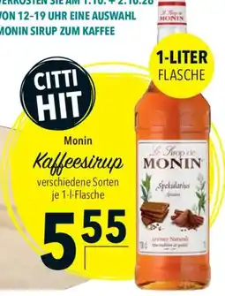 CITTI Markt Monin Kaffeesirup Angebot