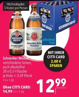 CITTI Markt Schneider Weisse Angebot