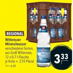CITTI Markt Wittenseer Mineralwasser Angebot