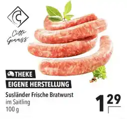 CITTI Markt Citti Genuss Susländischer Frische Bratwurst im Saitling Angebot