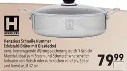 CITTI Markt Hensslers Schnelle Nummer Edelstahl-Bräter mit Glasdeckel Angebot