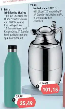 CITTI Markt Trinkflasche Bludrop Angebot