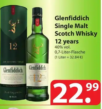 Famila Nord Ost Glenfiddich Single Malt Scotch Whisky 12 Years 0,7L Angebot