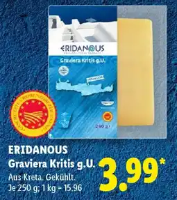 Lidl ERIDANOUS Graviera Kritis g.U. Angebot