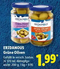 Lidl ERIDANOUS Grüne Oliven Angebot