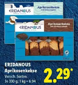 Lidl ERIDANOUS Aprikosenkekse Angebot